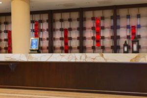 Orlando Airport Marriott Lakeside desk